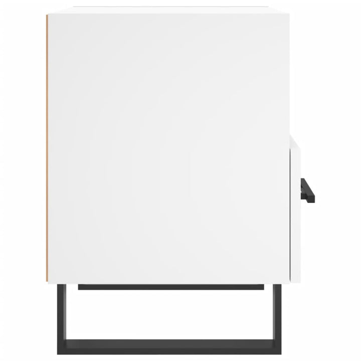 sengeborde 2 stk. 40x35x47,5 cm konstrueret træ hvid