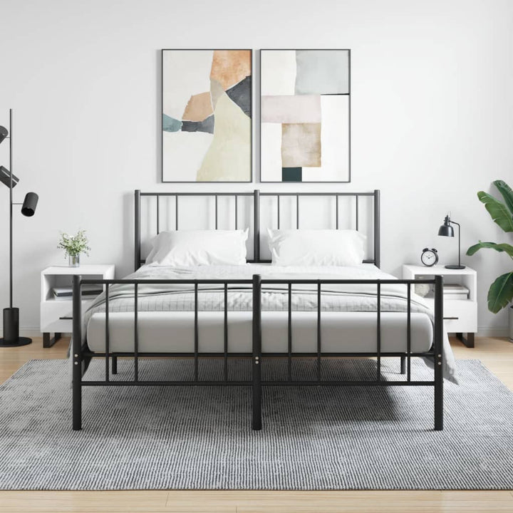 sengeborde 2 stk. 40x35x47,5 cm konstrueret træ hvid