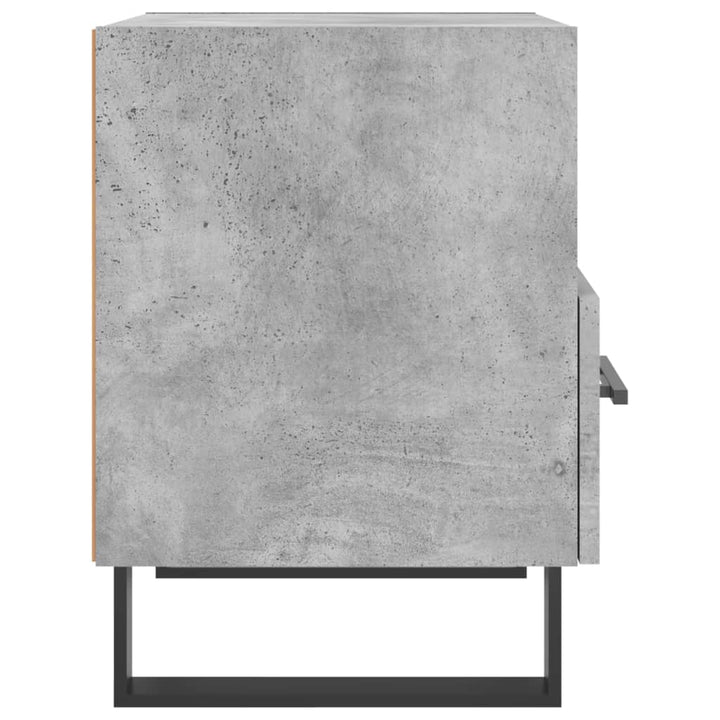 sengebord 40x35x47,5 cm konstrueret træ betongrå