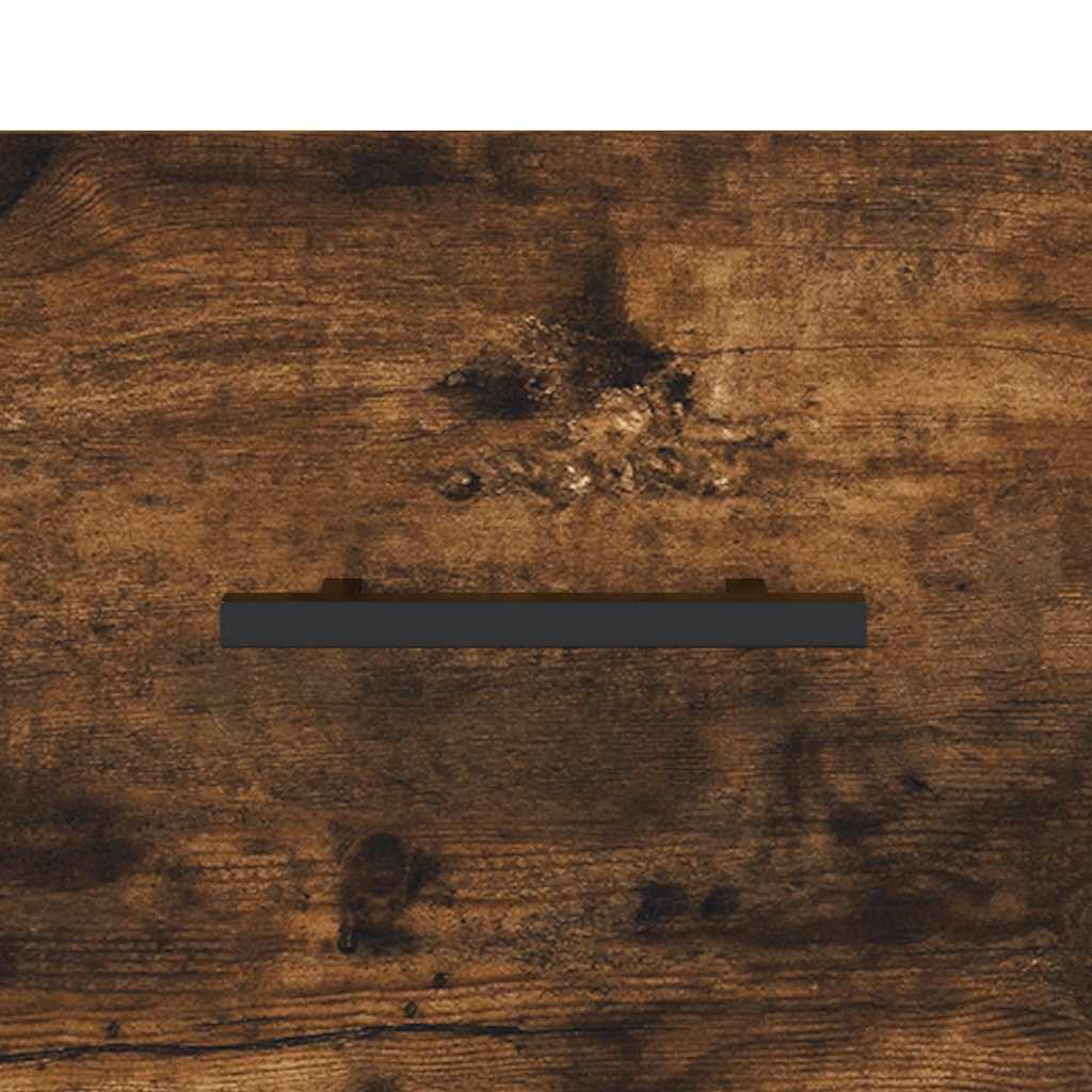 sengeborde 2 stk. 40x35x47,5 cm konstrueret træ røget egetræ