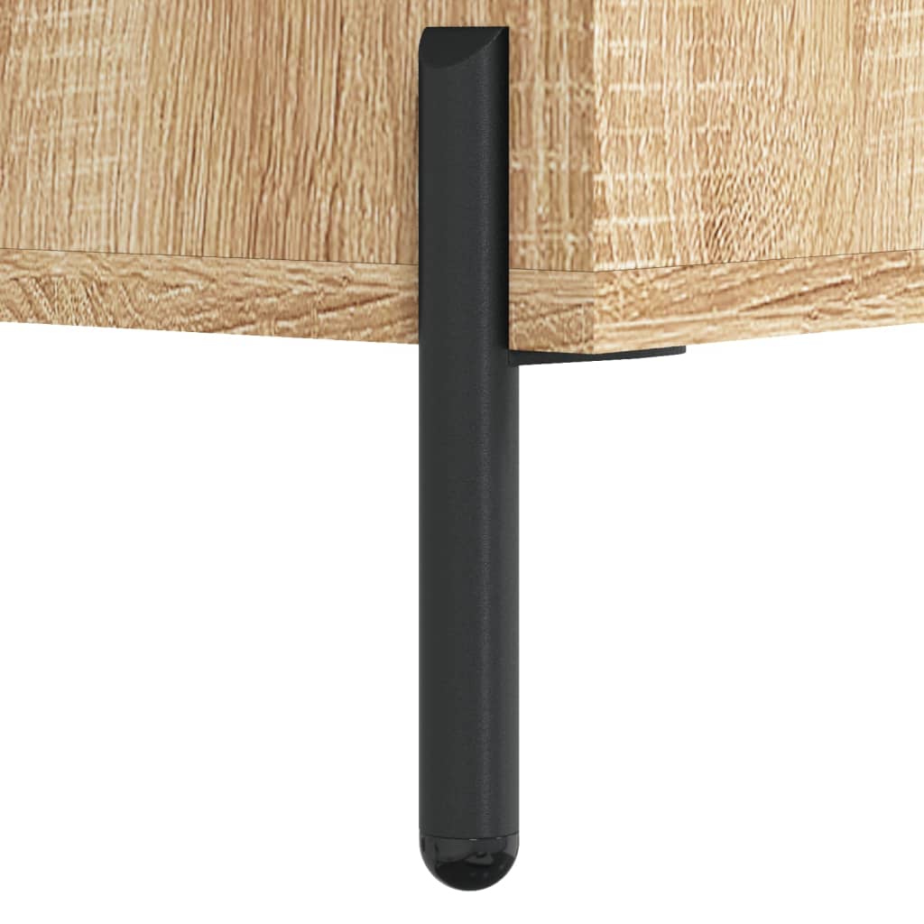 sengeborde 2 stk. 40x40x50 cm konstrueret træ sonoma-eg