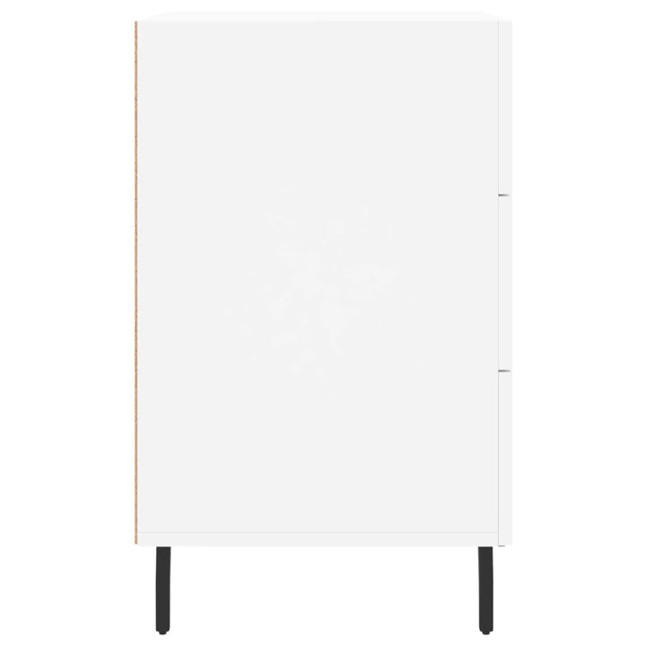 sengebord 40x40x66 cm konstrueret træ hvid
