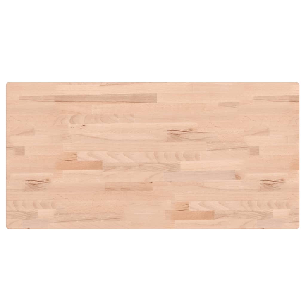bordplade 80x40x1,5 cm rektangulær massivt bøgetræ