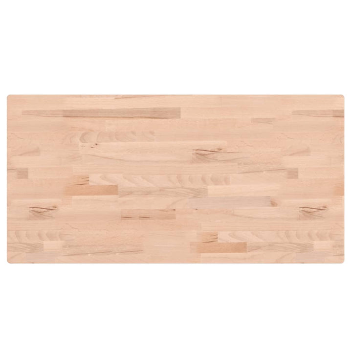 bordplade 80x40x1,5 cm rektangulær massivt bøgetræ