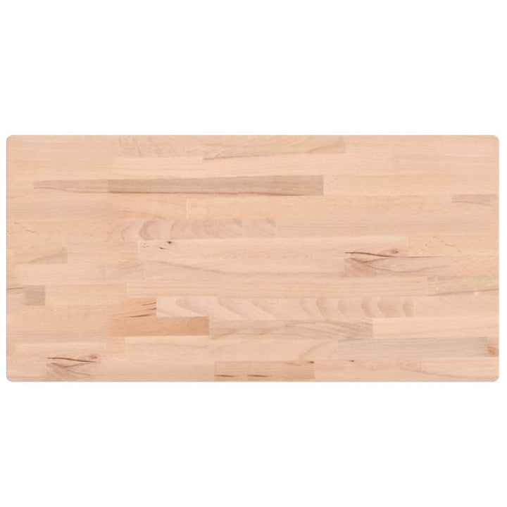 bordplade 100x50x1,5 cm rektangulær massivt bøgetræ