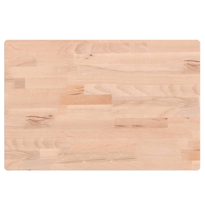bordplade 60x40x1,5 cm rektangulær massivt bøgetræ