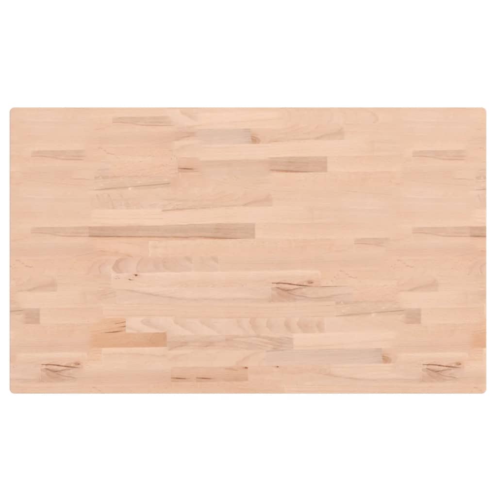 bordplade 100x60x1,5 cm rektangulær massivt bøgetræ