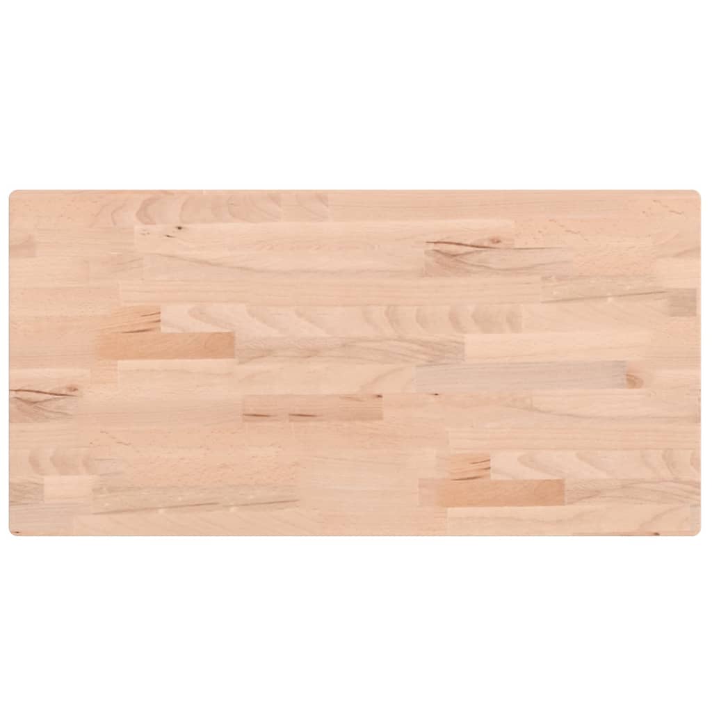 bordplade 80x40x2,5 cm rektangulær massivt bøgetræ