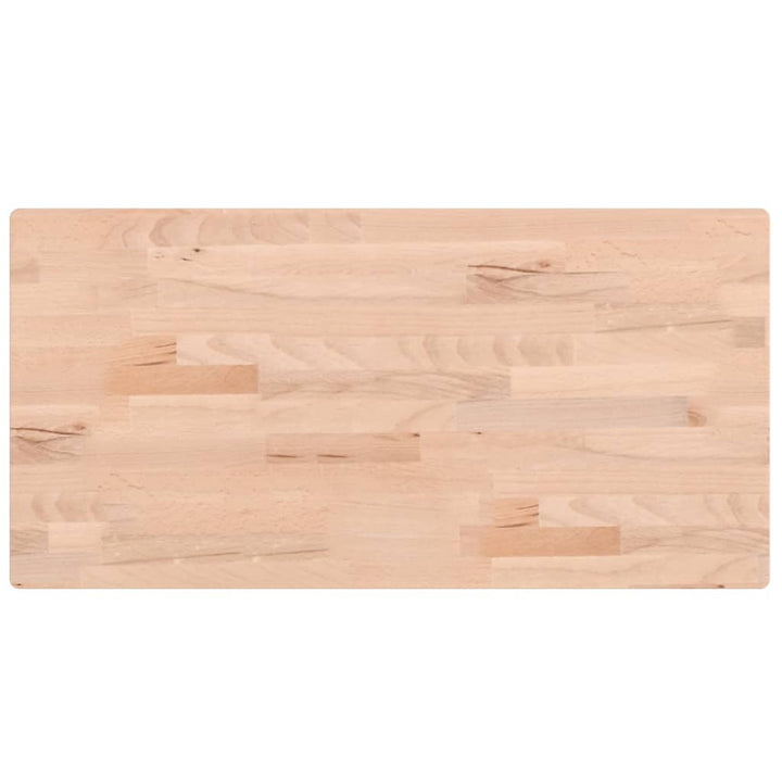bordplade 80x40x2,5 cm rektangulær massivt bøgetræ