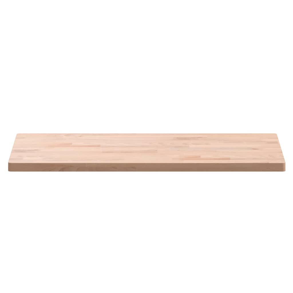bordplade 80x40x2,5 cm rektangulær massivt bøgetræ