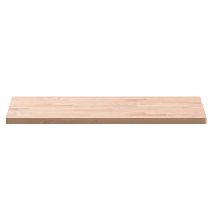 bordplade 80x40x2,5 cm rektangulær massivt bøgetræ