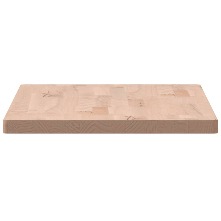 bordplade 80x40x2,5 cm rektangulær massivt bøgetræ