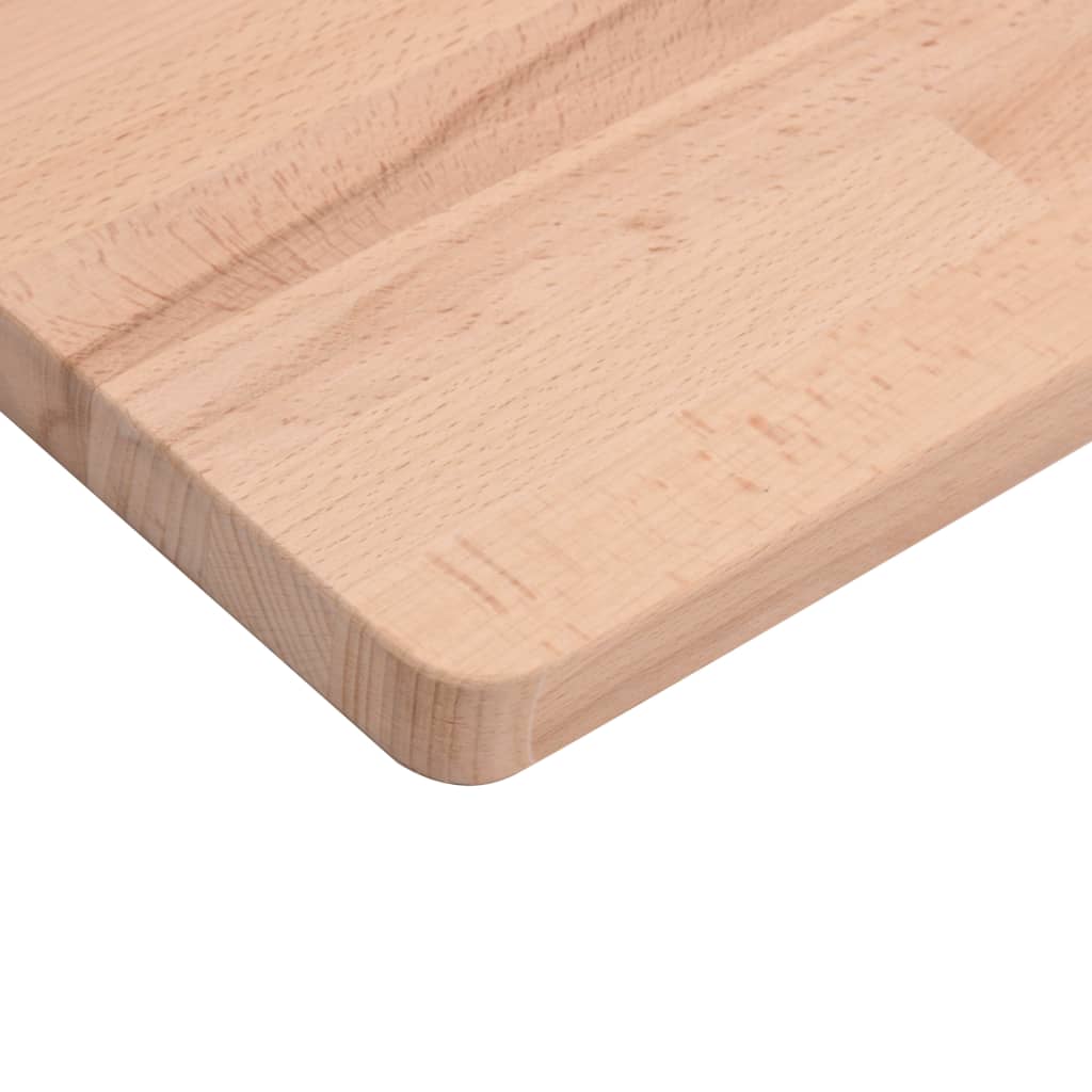 bordplade 80x40x2,5 cm rektangulær massivt bøgetræ