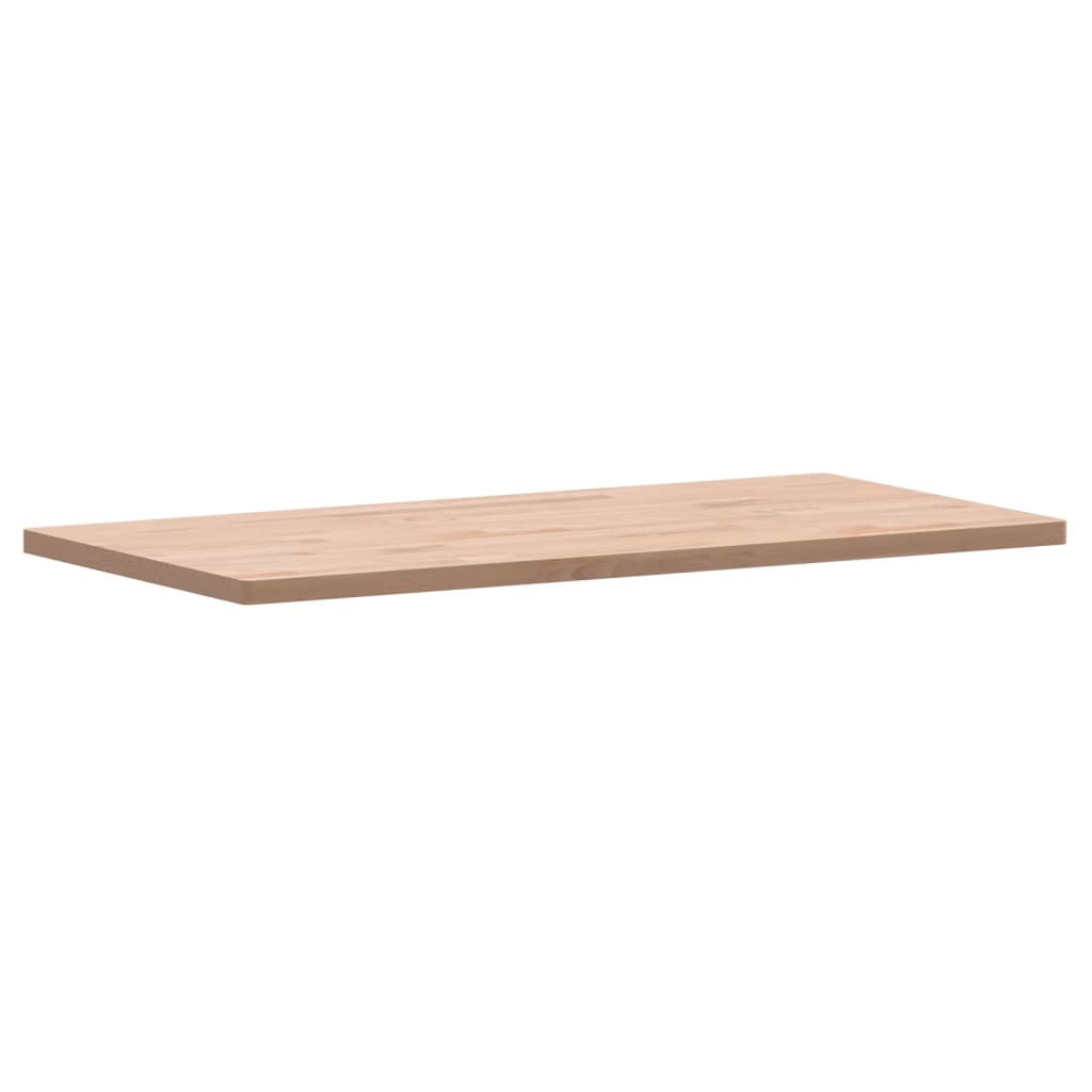 bordplade 100x50x2,5 cm rektangulær massivt bøgetræ