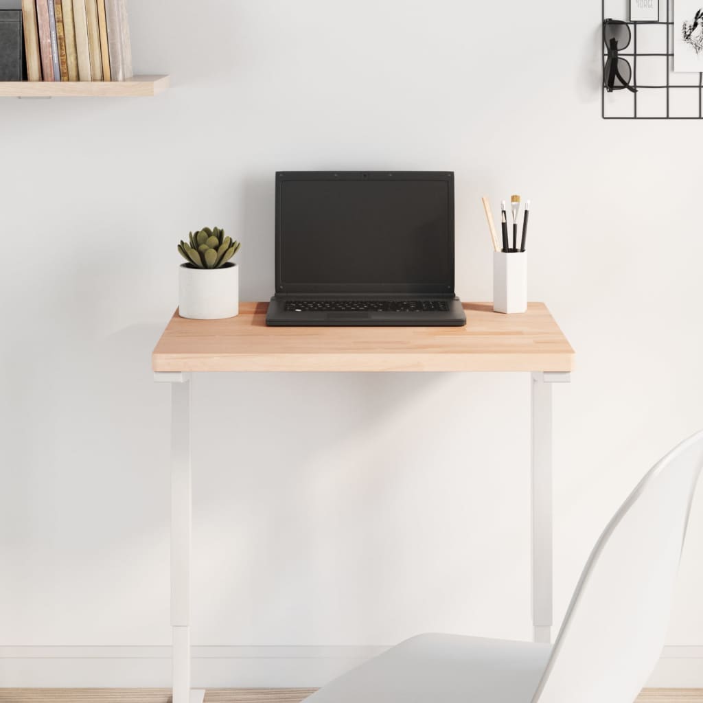 bordplade 60x40x2,5 cm rektangulær massivt bøgetræ