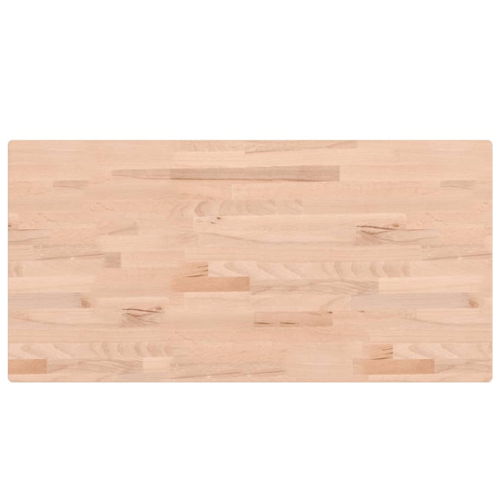 bordplade 100x50x4 cm rektangulær massivt bøgetræ