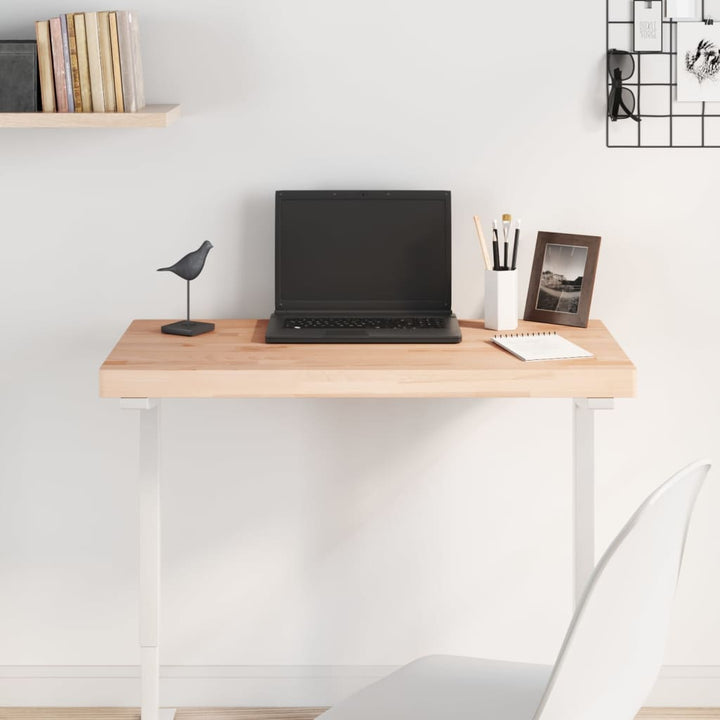 bordplade 100x50x4 cm rektangulær massivt bøgetræ