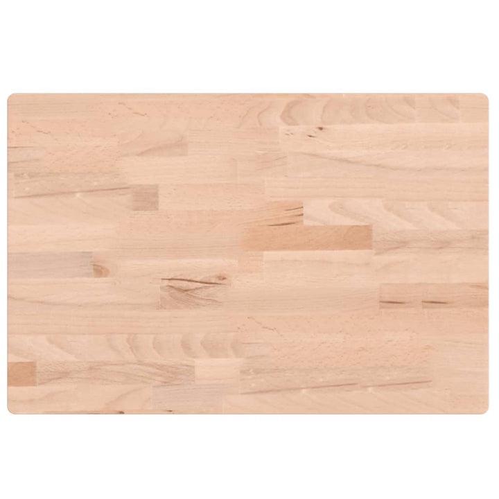 bordplade 60x40x4 cm rektangulær massivt bøgetræ