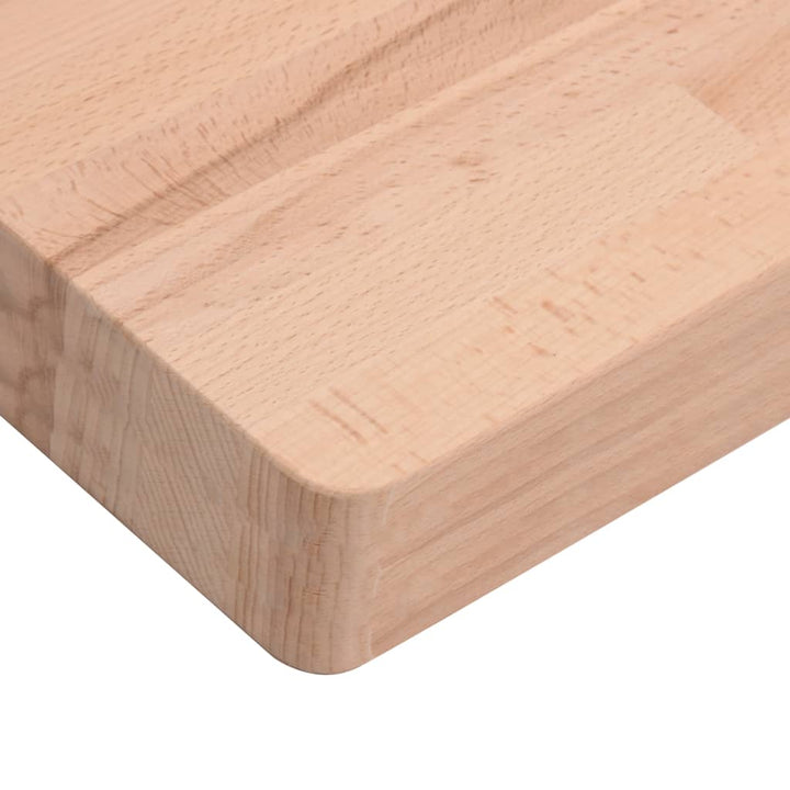 bordplade 60x40x4 cm rektangulær massivt bøgetræ