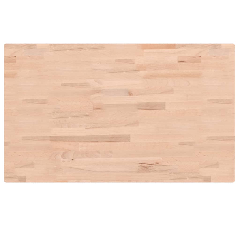 bordplade 100x60x4 cm rektangulær massivt bøgetræ