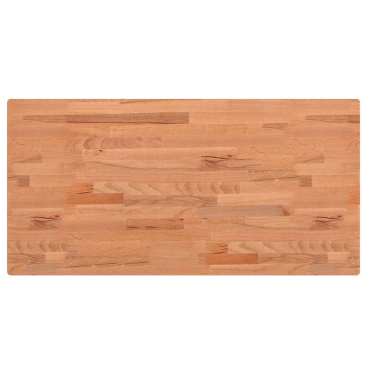bordplade 80x40x1,5 cm rektangulær massivt bøgetræ