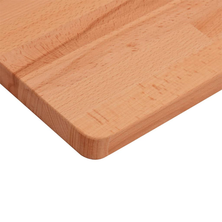 bordplade 100x50x1,5 cm rektangulær massivt bøgetræ
