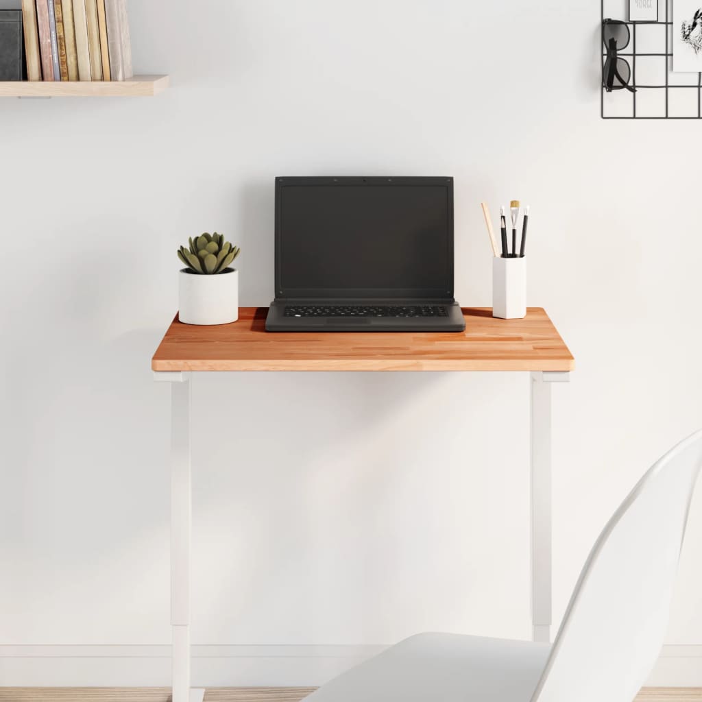 bordplade 60x40x1,5 cm rektangulær massivt bøgetræ