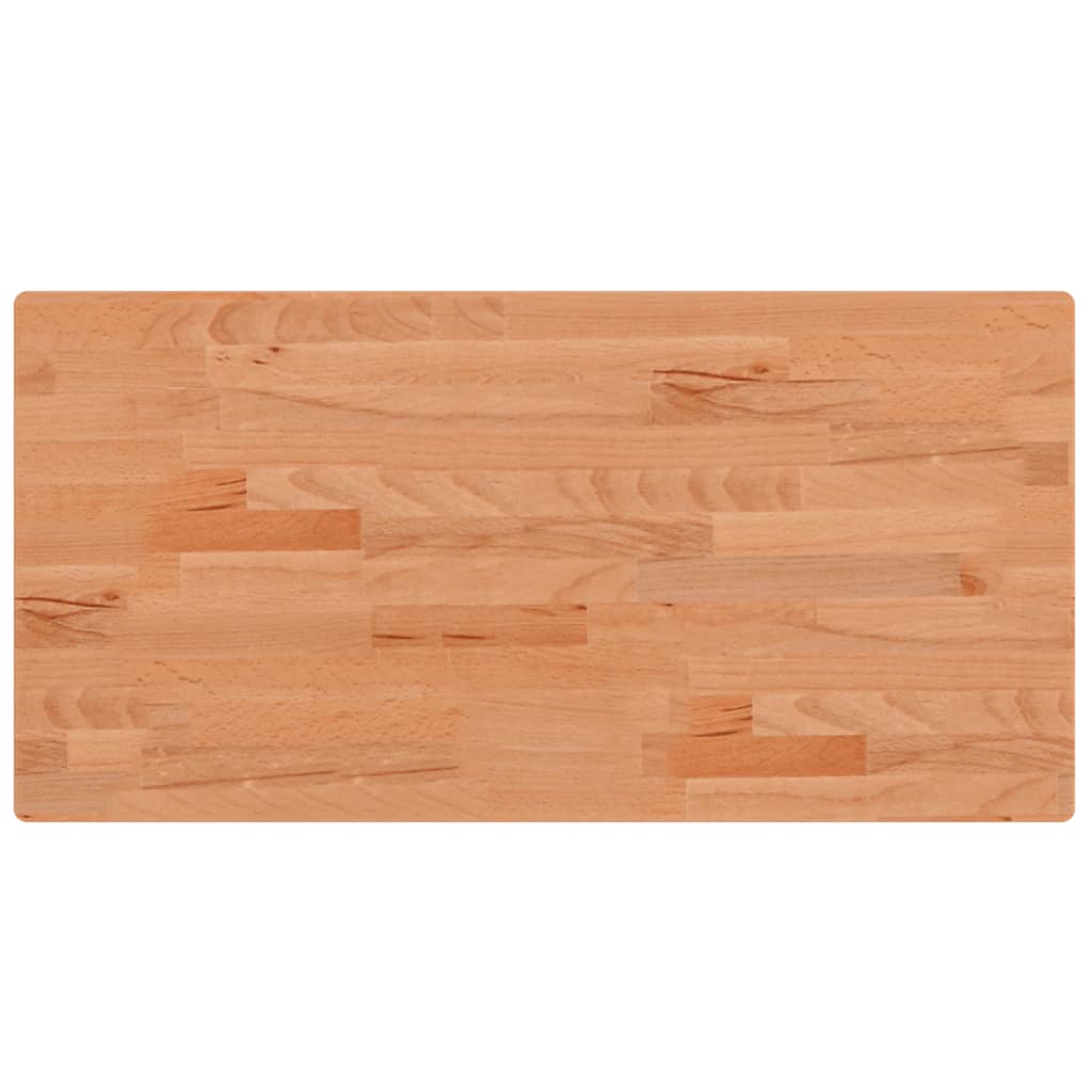 bordplade 80x40x2,5 cm rektangulær massivt bøgetræ