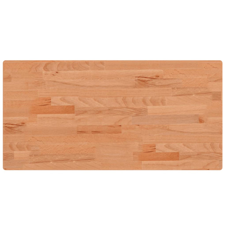 bordplade 80x40x2,5 cm rektangulær massivt bøgetræ