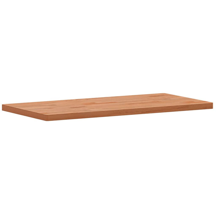 bordplade 80x40x2,5 cm rektangulær massivt bøgetræ
