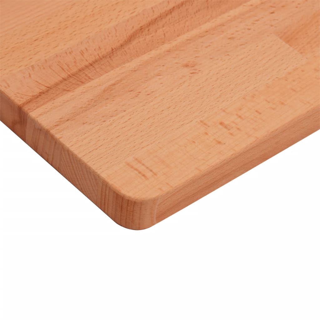 bordplade 80x40x2,5 cm rektangulær massivt bøgetræ