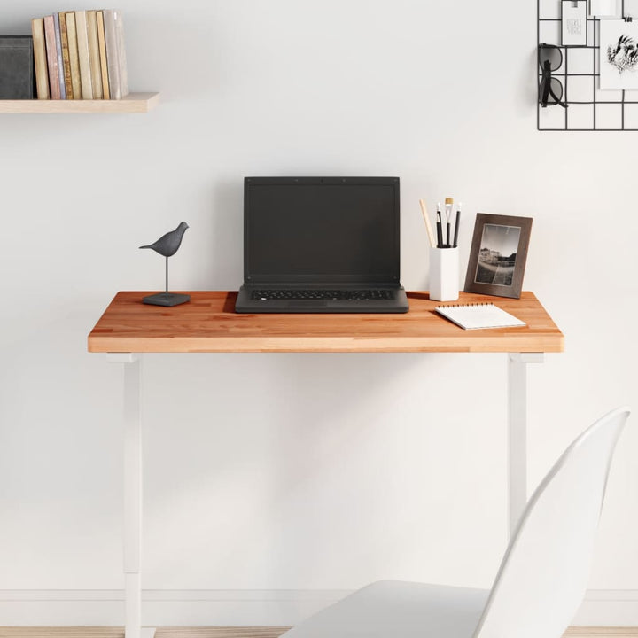 bordplade 80x40x2,5 cm rektangulær massivt bøgetræ