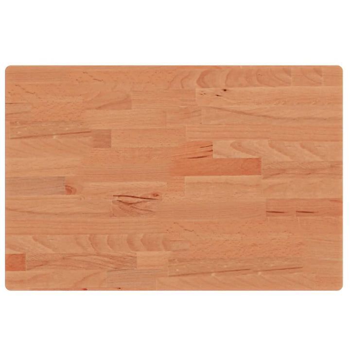 bordplade 60x40x2,5 cm rektangulær massivt bøgetræ