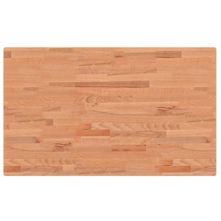 bordplade 100x60x2,5 cm rektangulær massivt bøgetræ