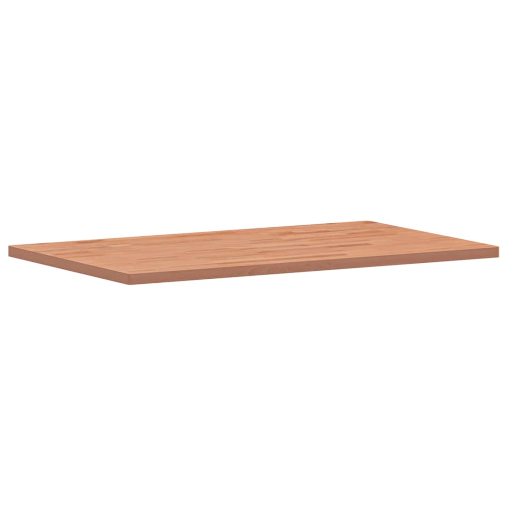 bordplade 100x60x2,5 cm rektangulær massivt bøgetræ