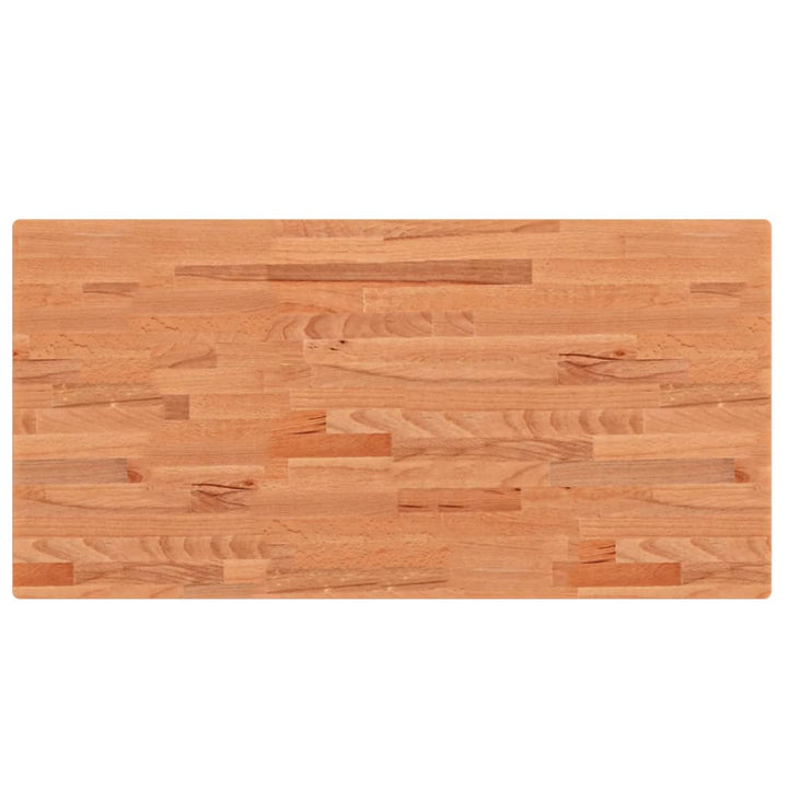 bordplade 100x50x4 cm rektangulær massivt bøgetræ