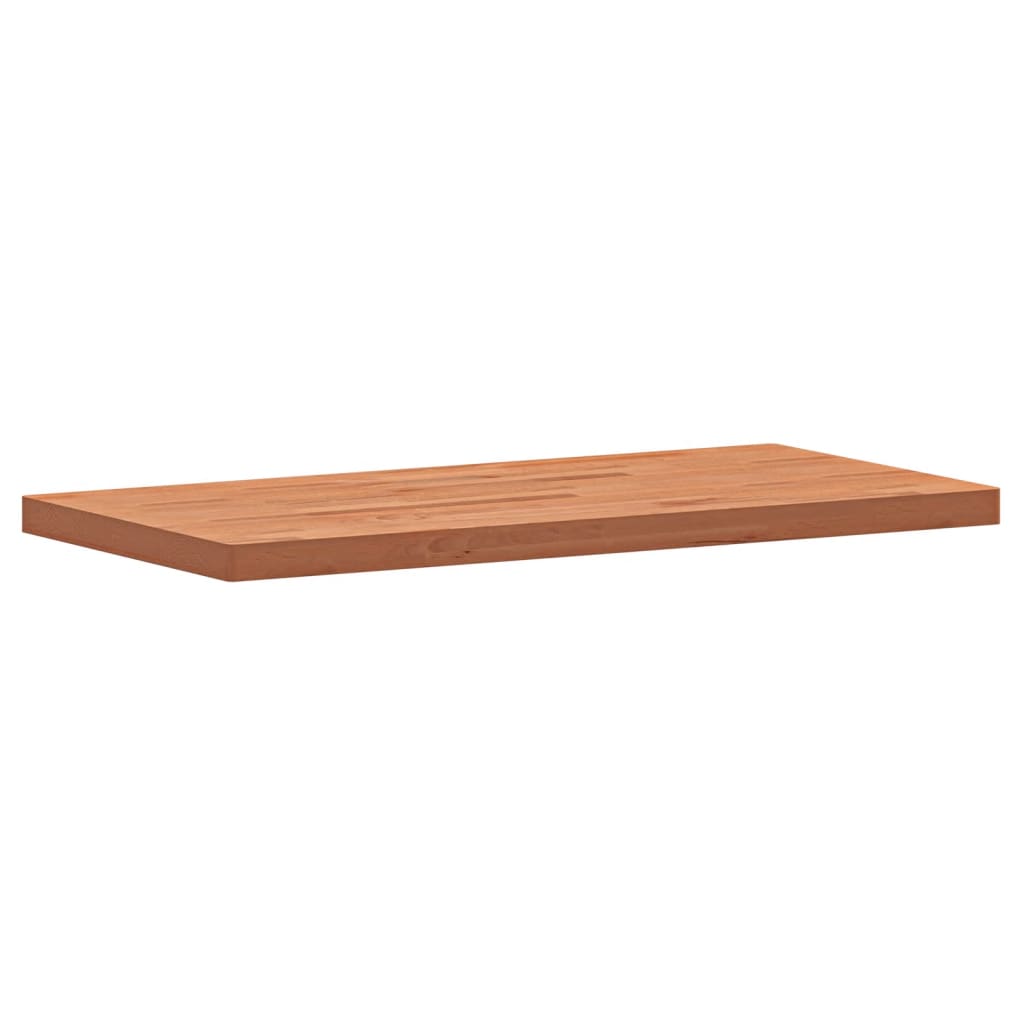 bordplade 100x50x4 cm rektangulær massivt bøgetræ