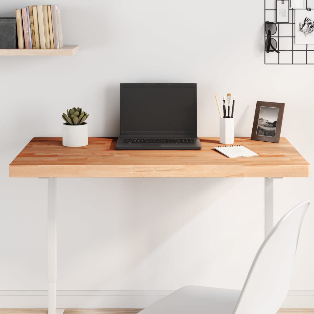 bordplade 100x50x4 cm rektangulær massivt bøgetræ