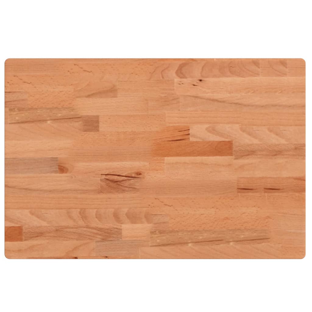 bordplade 60x40x4 cm rektangulær massivt bøgetræ