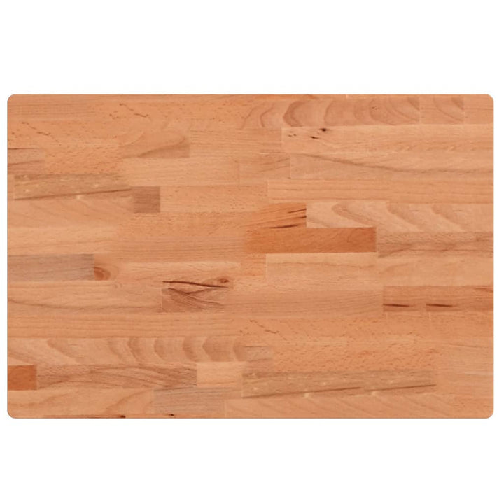 bordplade 60x40x4 cm rektangulær massivt bøgetræ