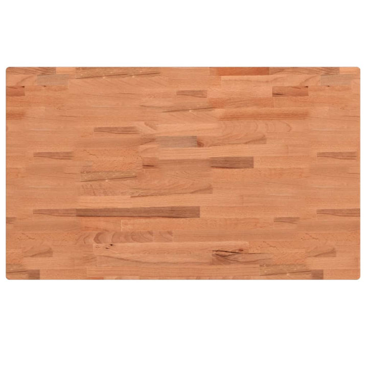 bordplade 100x60x4 cm rektangulær massivt bøgetræ