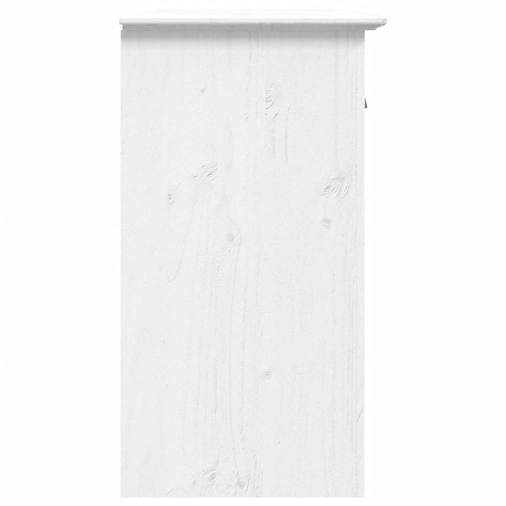 klædeskab BODO 115,5x44x80 cm massivt fyrretræ hvid