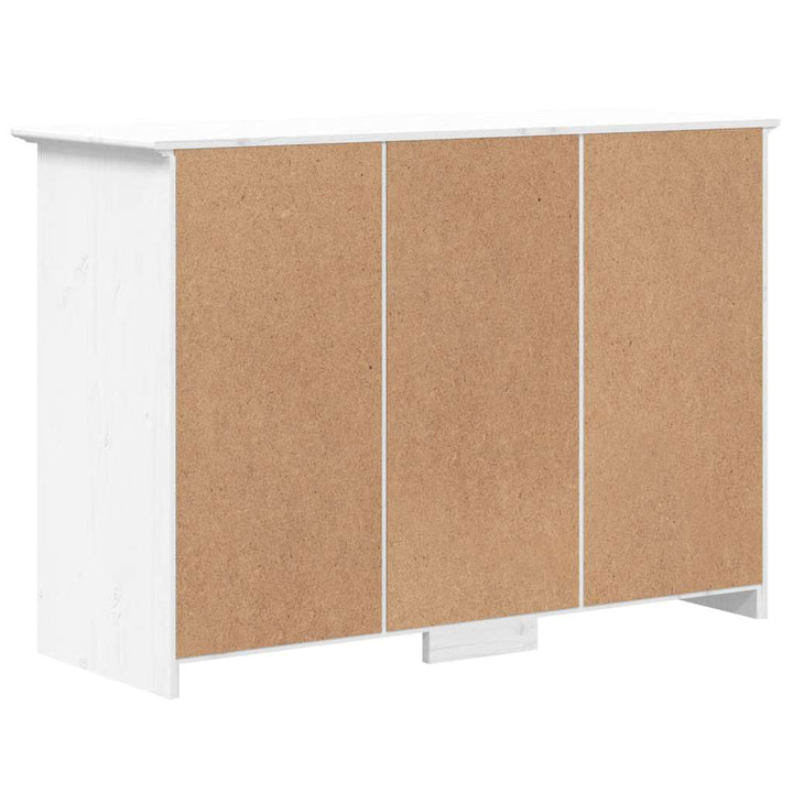 klædeskab BODO 115,5x44x80 cm massivt fyrretræ hvid