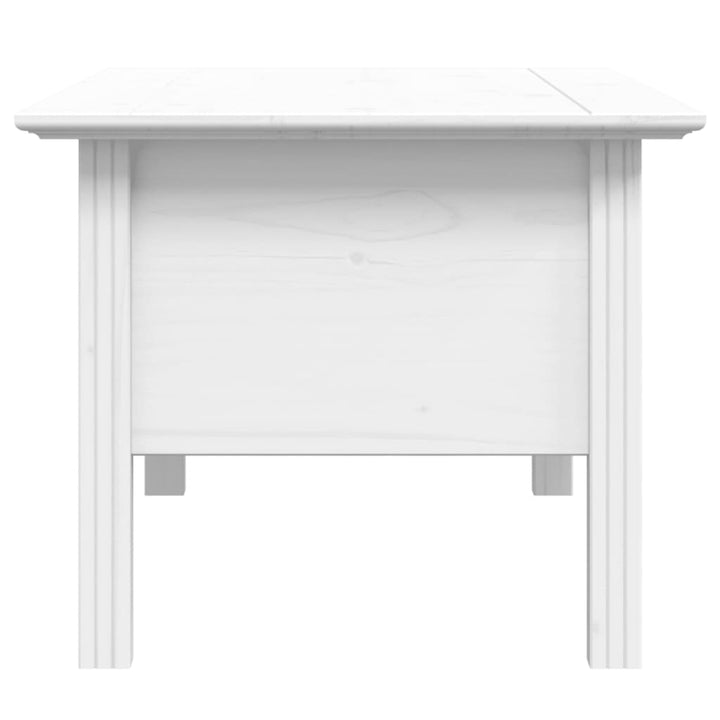 sofabord BODO 100x55x46 cm massivt fyrretræ hvid