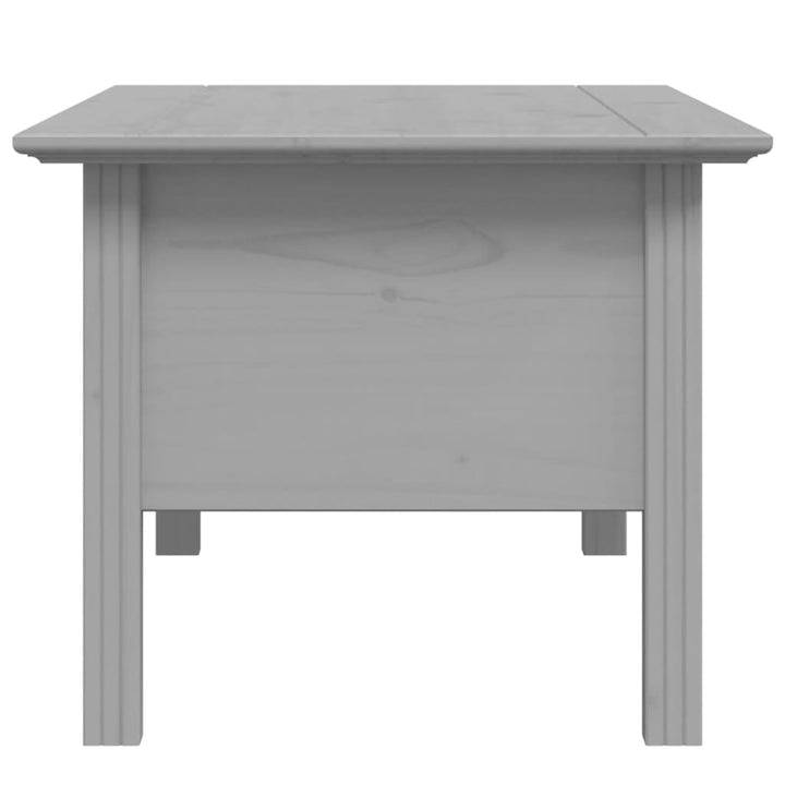 sofabord BODO 100x55x46 cm massivt fyrretræ grå
