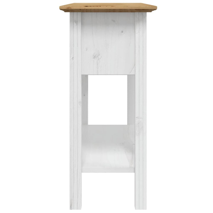 konsolbord BODO 91x35x74 cm massivt fyrretræ brun