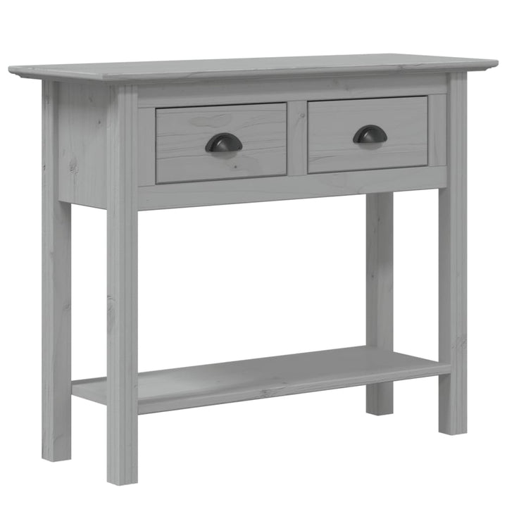 konsolbord BODO 91x35x74 cm massivt fyrretræ grå