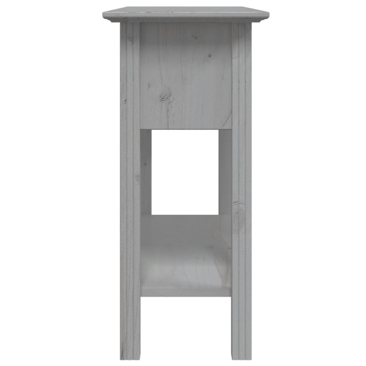 konsolbord BODO 91x35x74 cm massivt fyrretræ grå