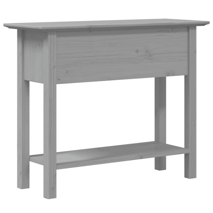 konsolbord BODO 91x35x74 cm massivt fyrretræ grå