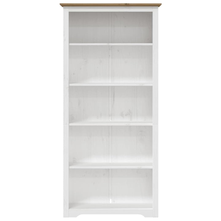 bogreol BODO 5 hylder 82x40x173 cm massivt fyrretræ brun